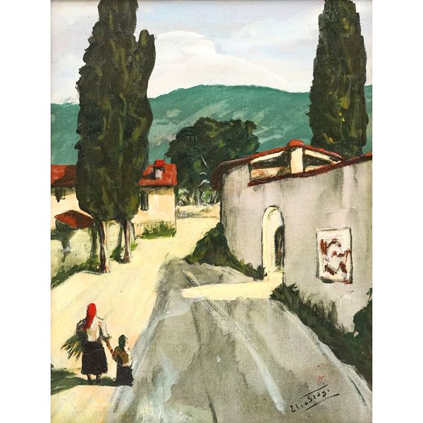 Elio Stagi - Road in Settignano