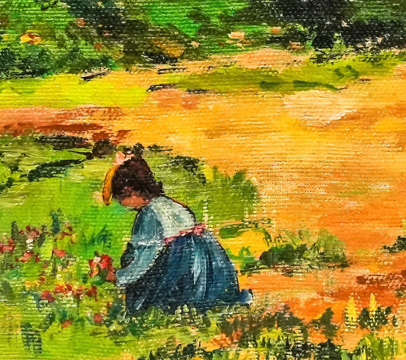 G. G. Ghelardi - Bambina in Campo Fiorito