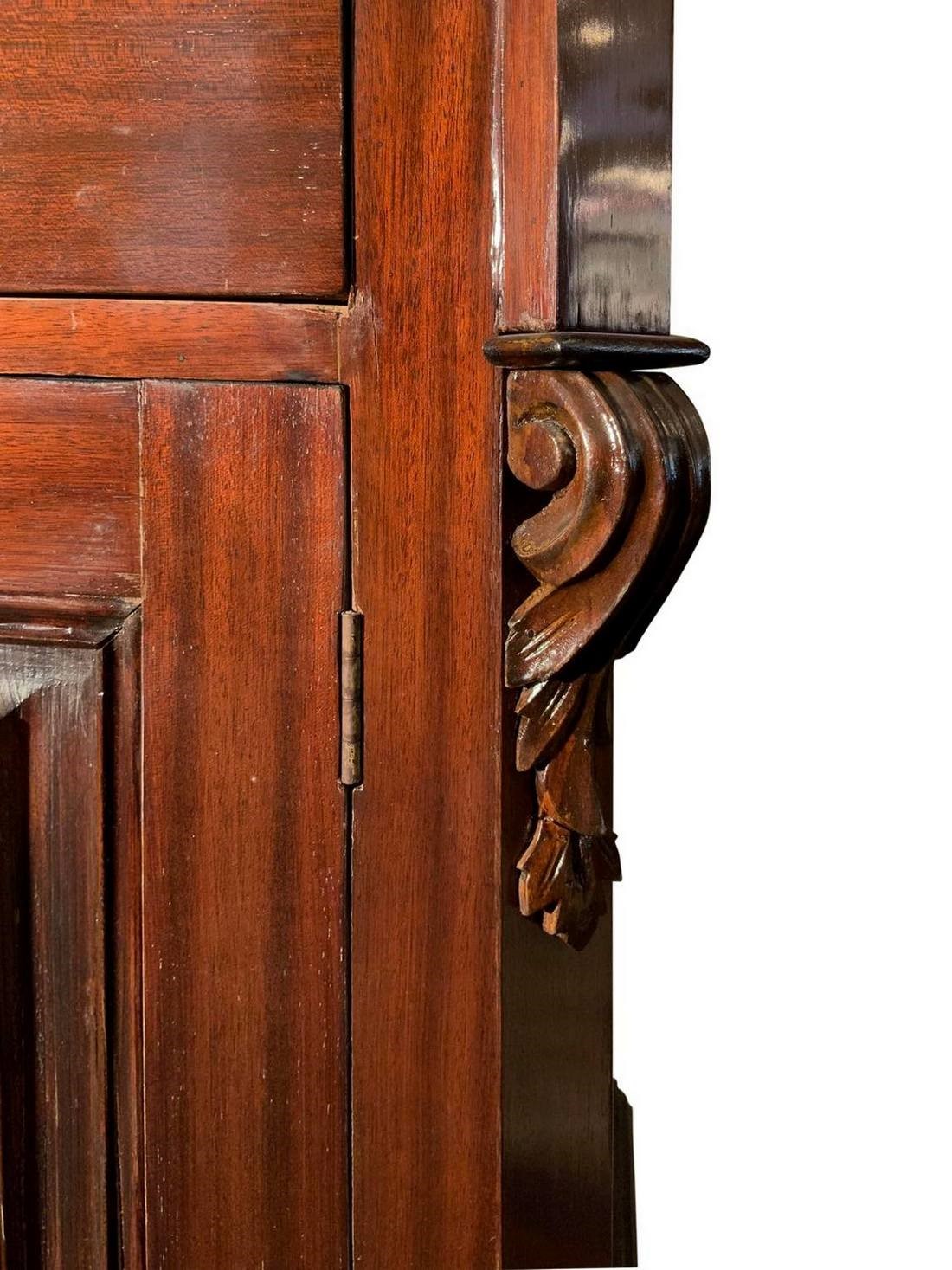 Credenza in Legno di Mogano Doppio Corpo