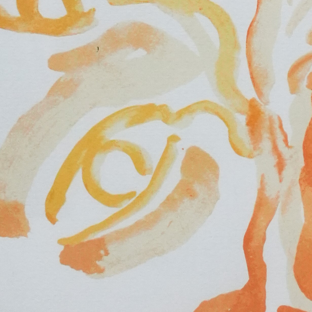 Virgilio Guidi - Albero giallo, litografia
