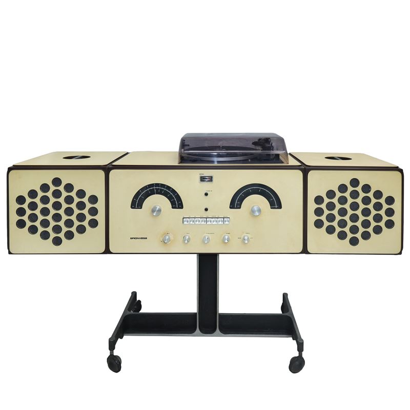 Achille e Piergiacomo Castiglioni per Brionvega - Radiofonografo Color Crema Mod. Rr 126