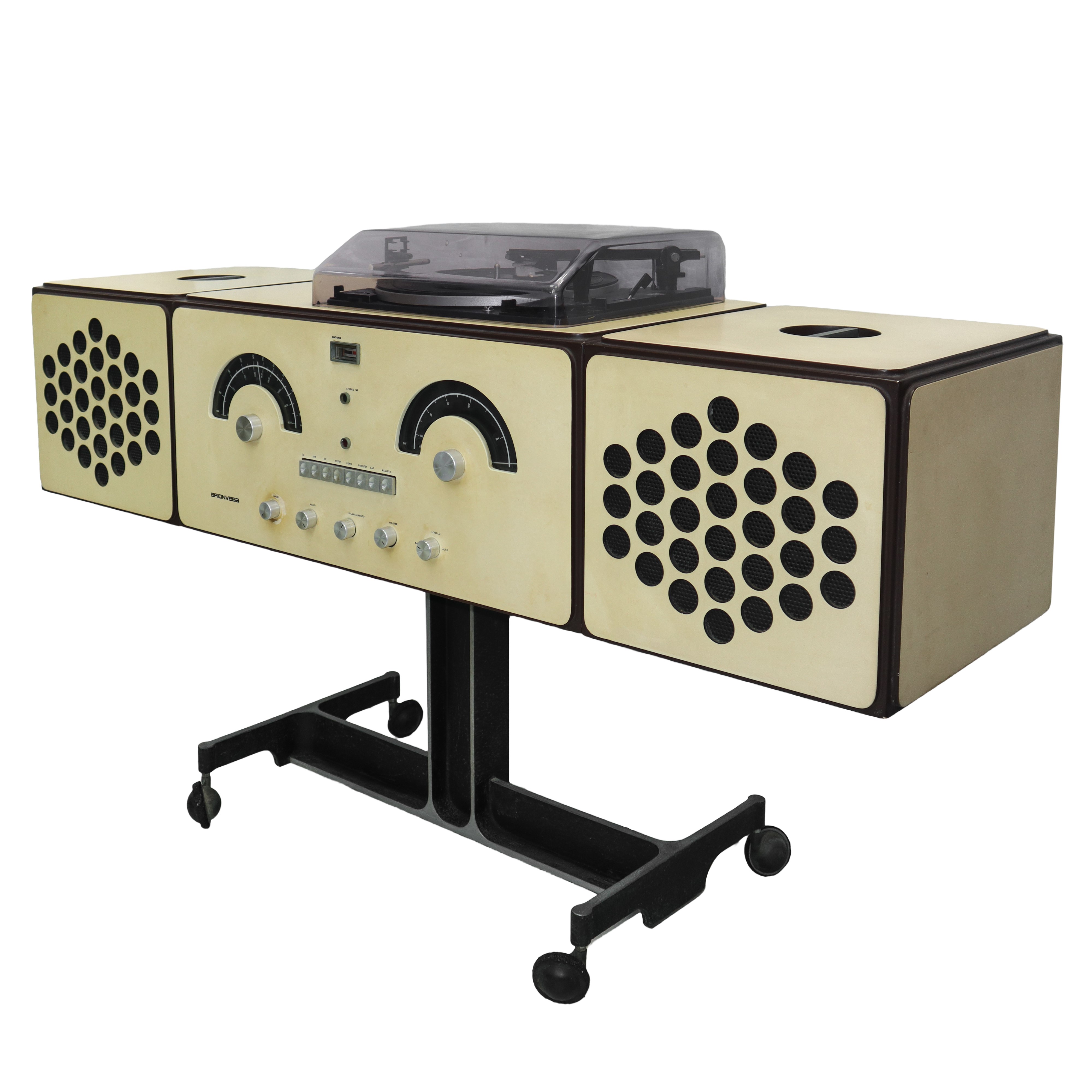 Achille e Piergiacomo Castiglioni per Brionvega - Radiofonografo Color Crema Mod. Rr 126