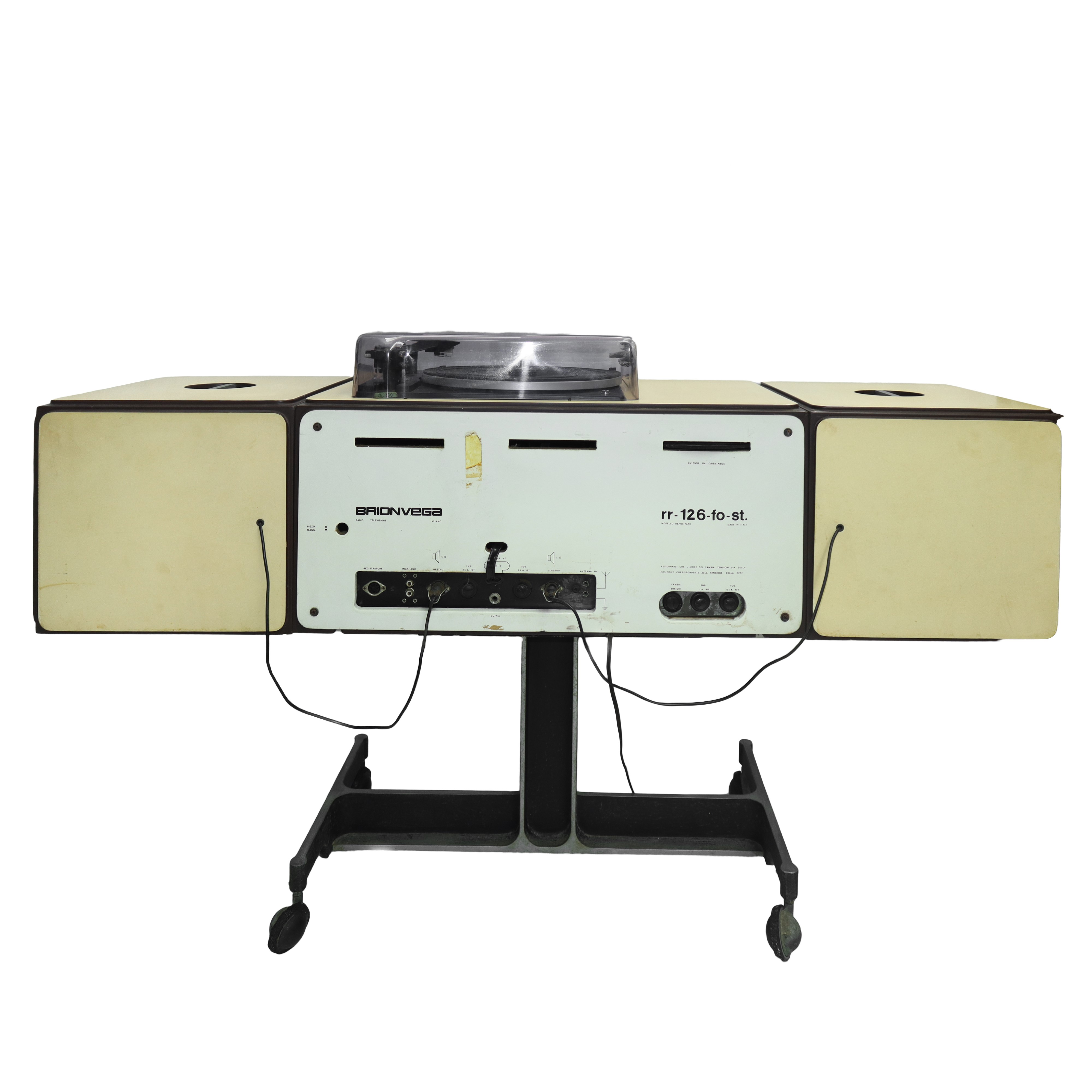 Achille e Piergiacomo Castiglioni per Brionvega - Radiofonografo Color Crema Mod. Rr 126
