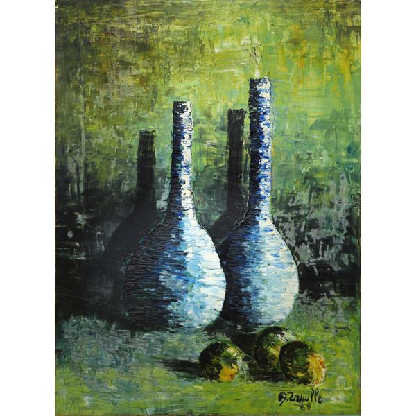 Still life with bottles