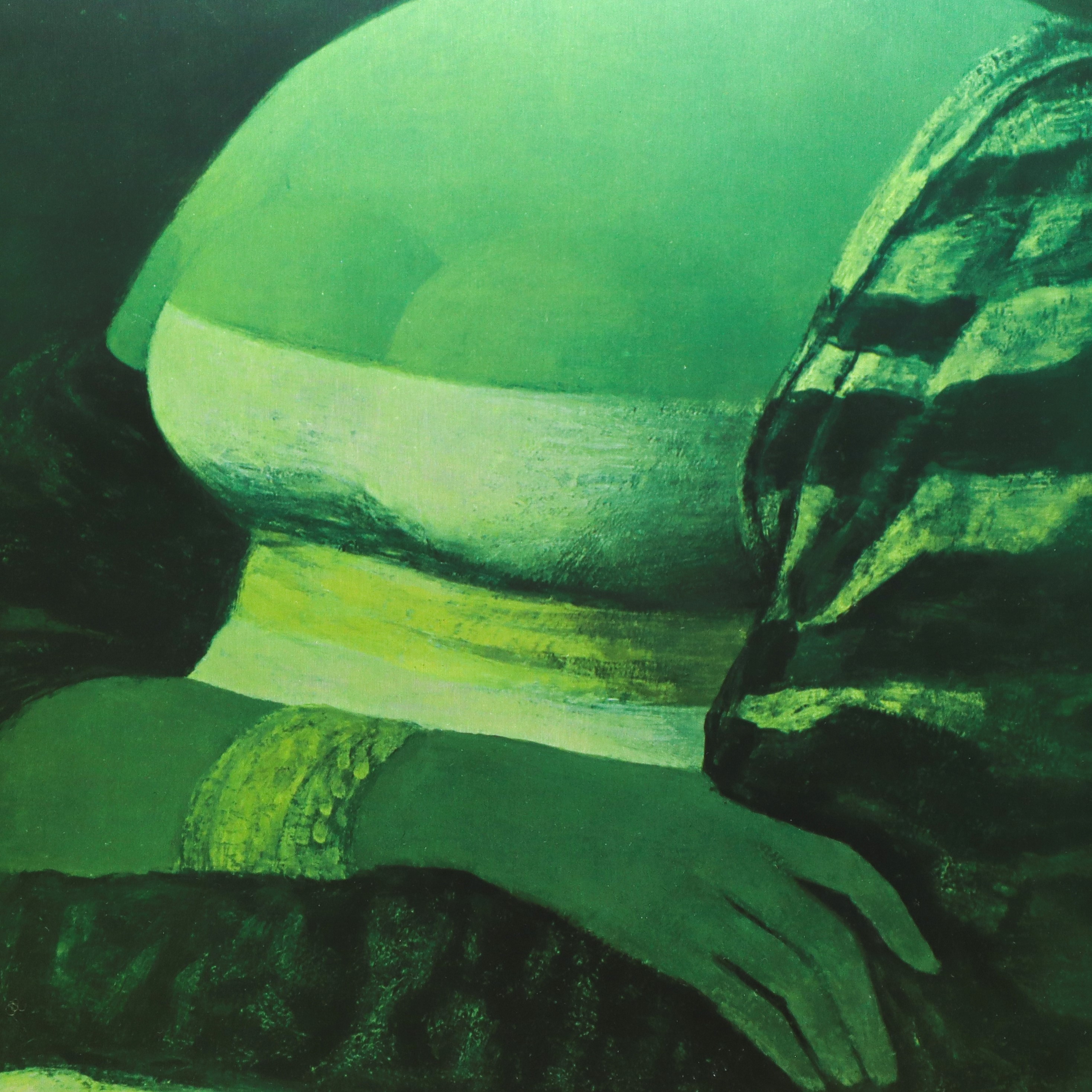 Salvatore Fiume - Gioconda africana, serigrafia su lamina di metallo (1974)