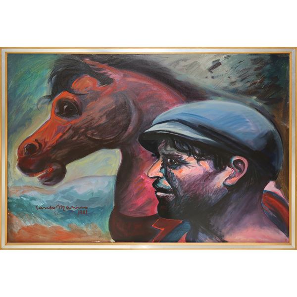 Santo Marino - Man and horse