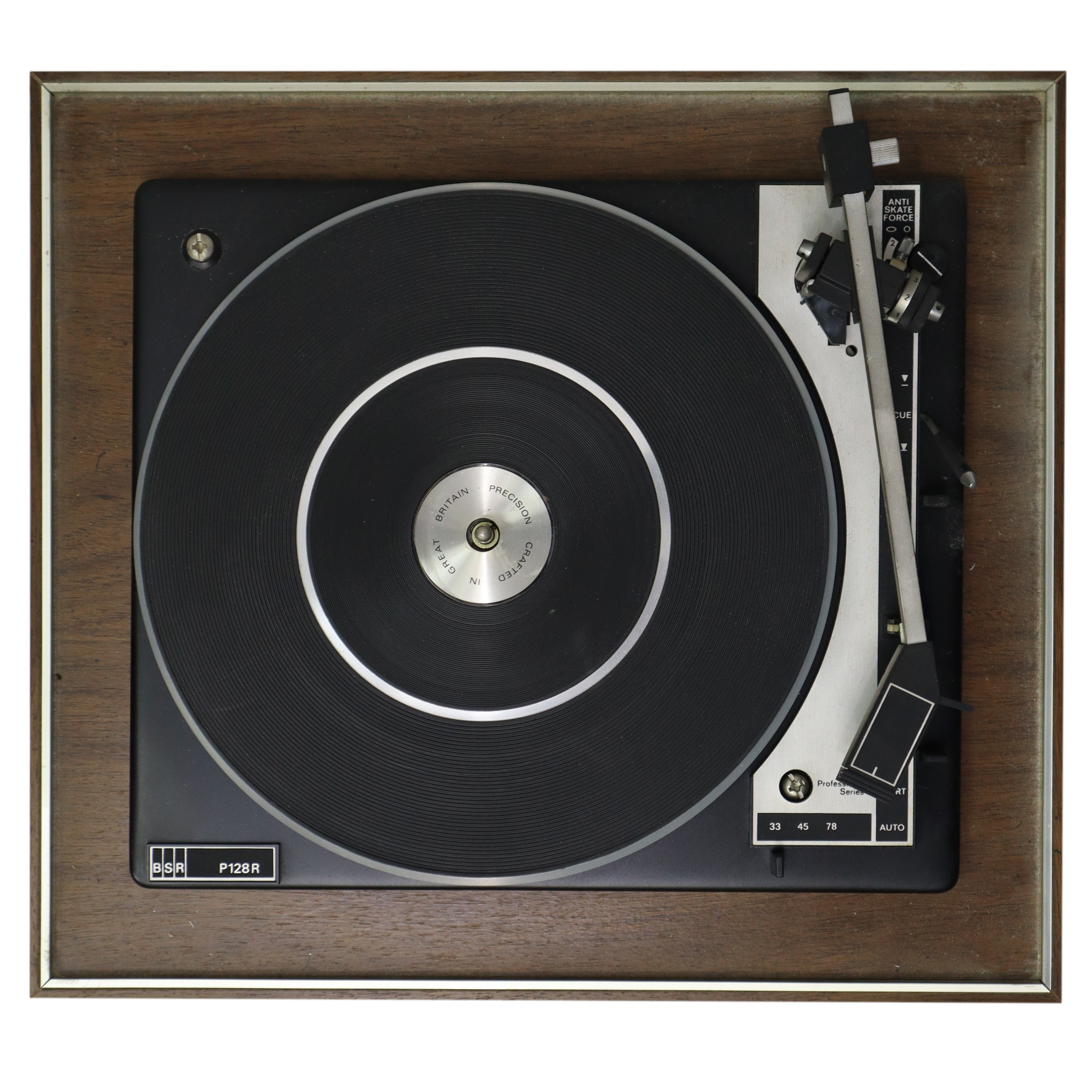 Lettore Giradischi Bsr P128r Completo di Casse 6 1/2 Woofer e Amplificatore Model A-245