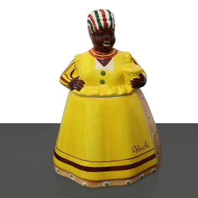 Biscottiera Mamy con Vestito Giallo Venchi