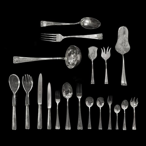 Cutlery set in 800 silver