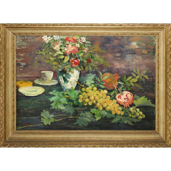 Giuseppe Marletta - Still life of flowers and fruit