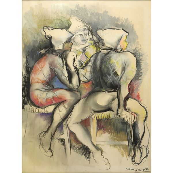 Auguste  Murer - Harlequins