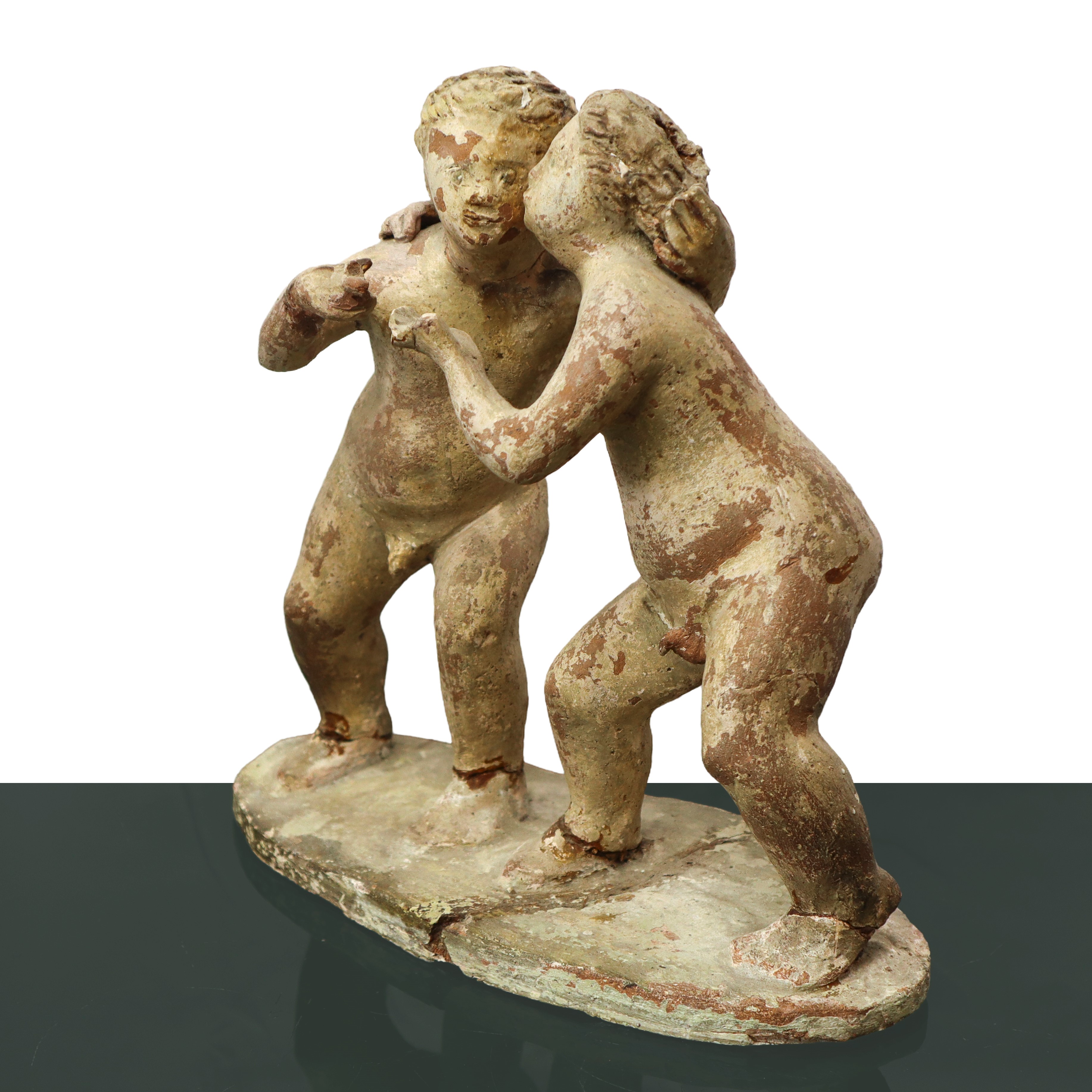 Giordano Salvo - Due Putti in Terracotta