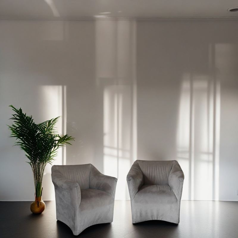 Mario Bellini per B&b Italia - Coppia di Poltrone, B&b Italia, Disegno Mario Bellini, Mod le Stel...