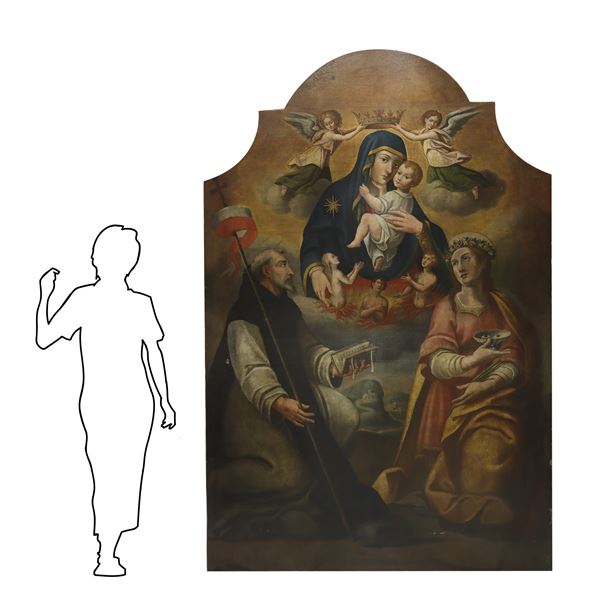 Madonna con Bambino, Santa Lucia e Sant'Agnello Abate
