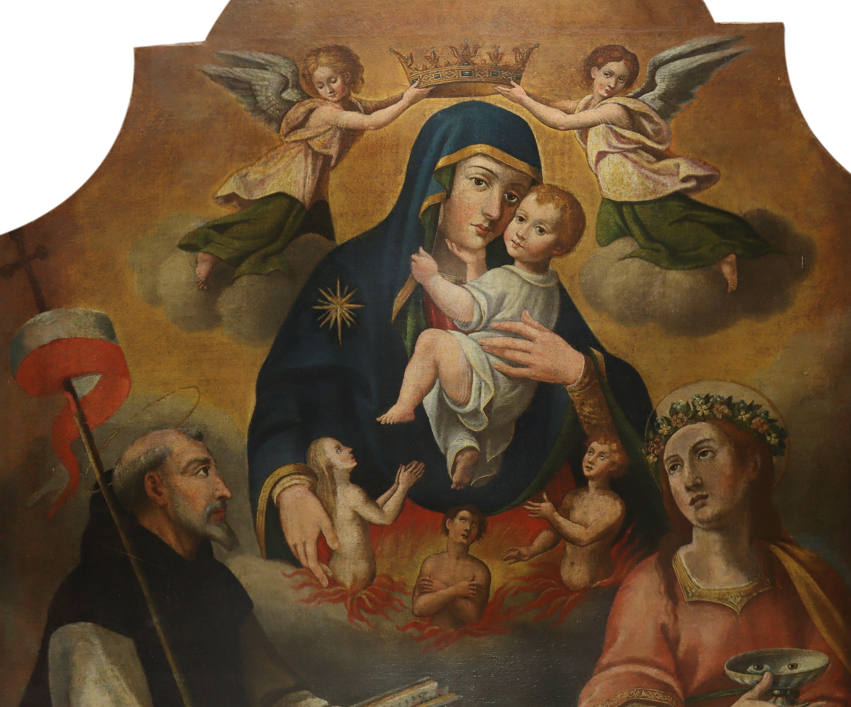 Madonna con Bambino, Santa Lucia e San Domenico
