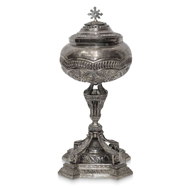 Pisside in argento Impero