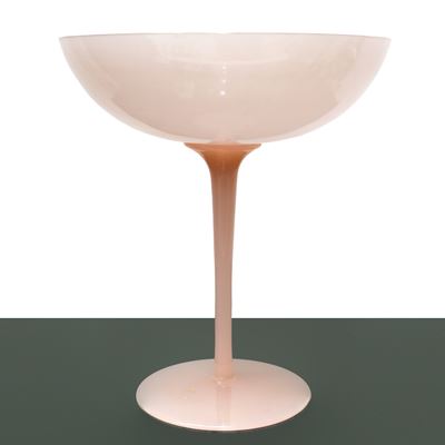 Grande Coppa / Alzata in Opaline Rosa