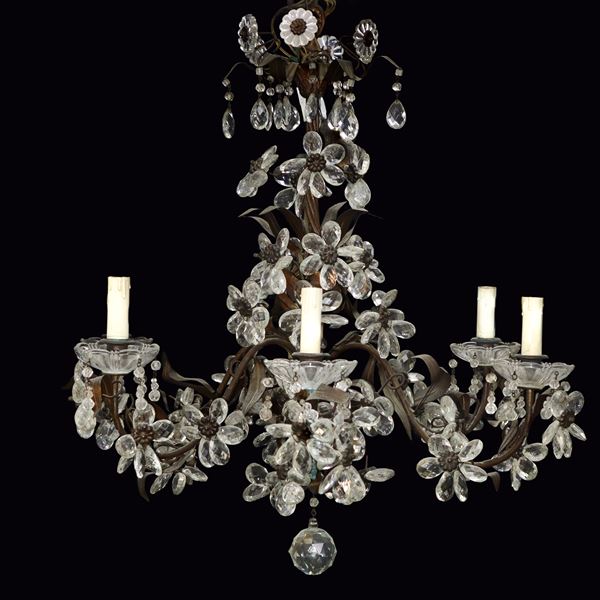 Six-light chandelier