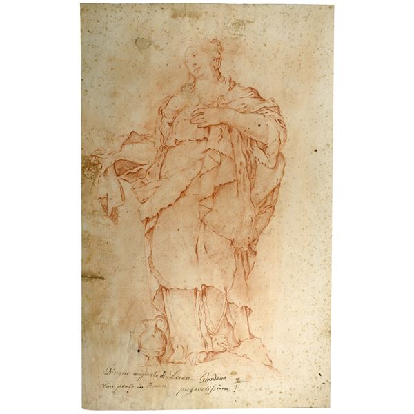 Filippo della Valle - Flora in carta vergellata con filigrana
