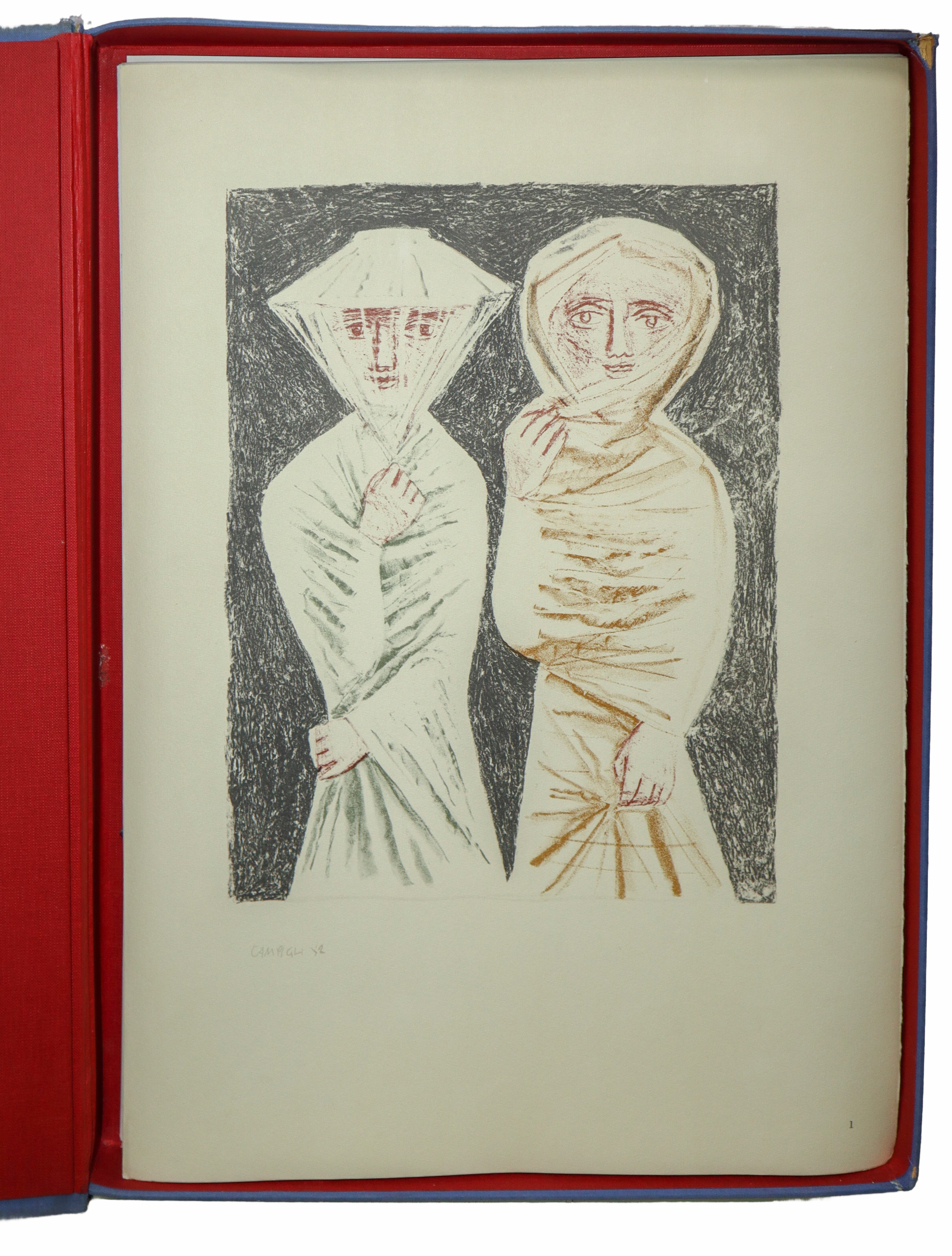 Campigli, N. 50, in Cartella Ed. Sansone Firenze 1965