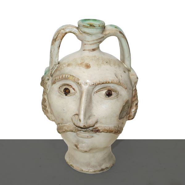 ANFORA ANTROPOMORFA IN CERAMICA DI CALTAGIRONE,