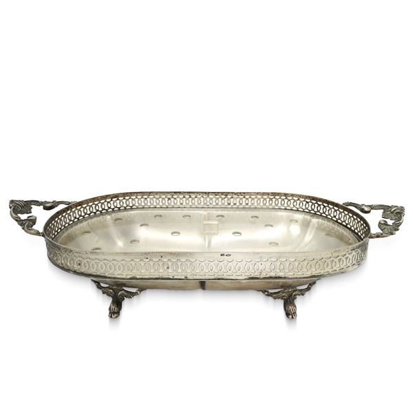 Silver flowerpot