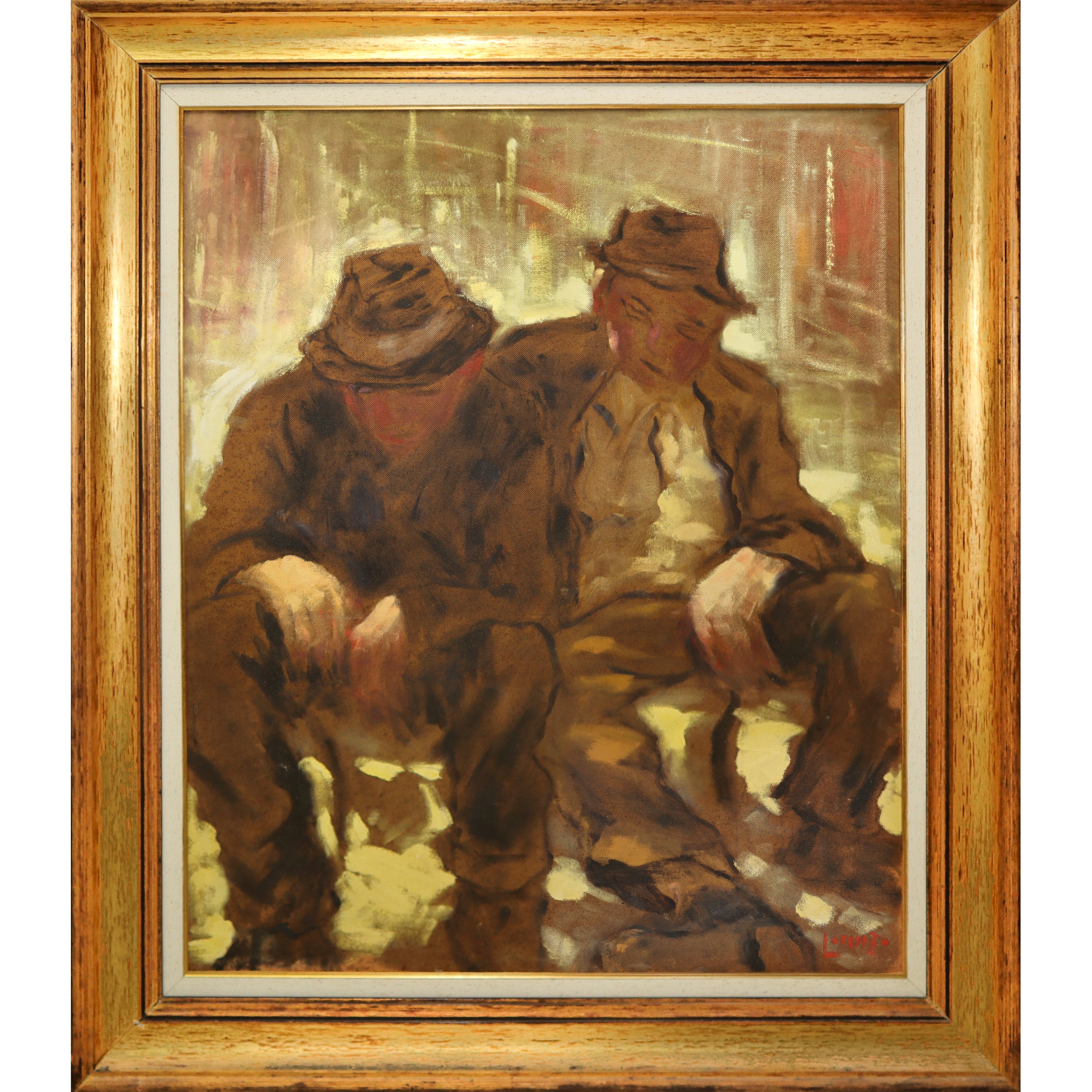 Lorenzo Albino - Uomini Seduti, "pensionati"