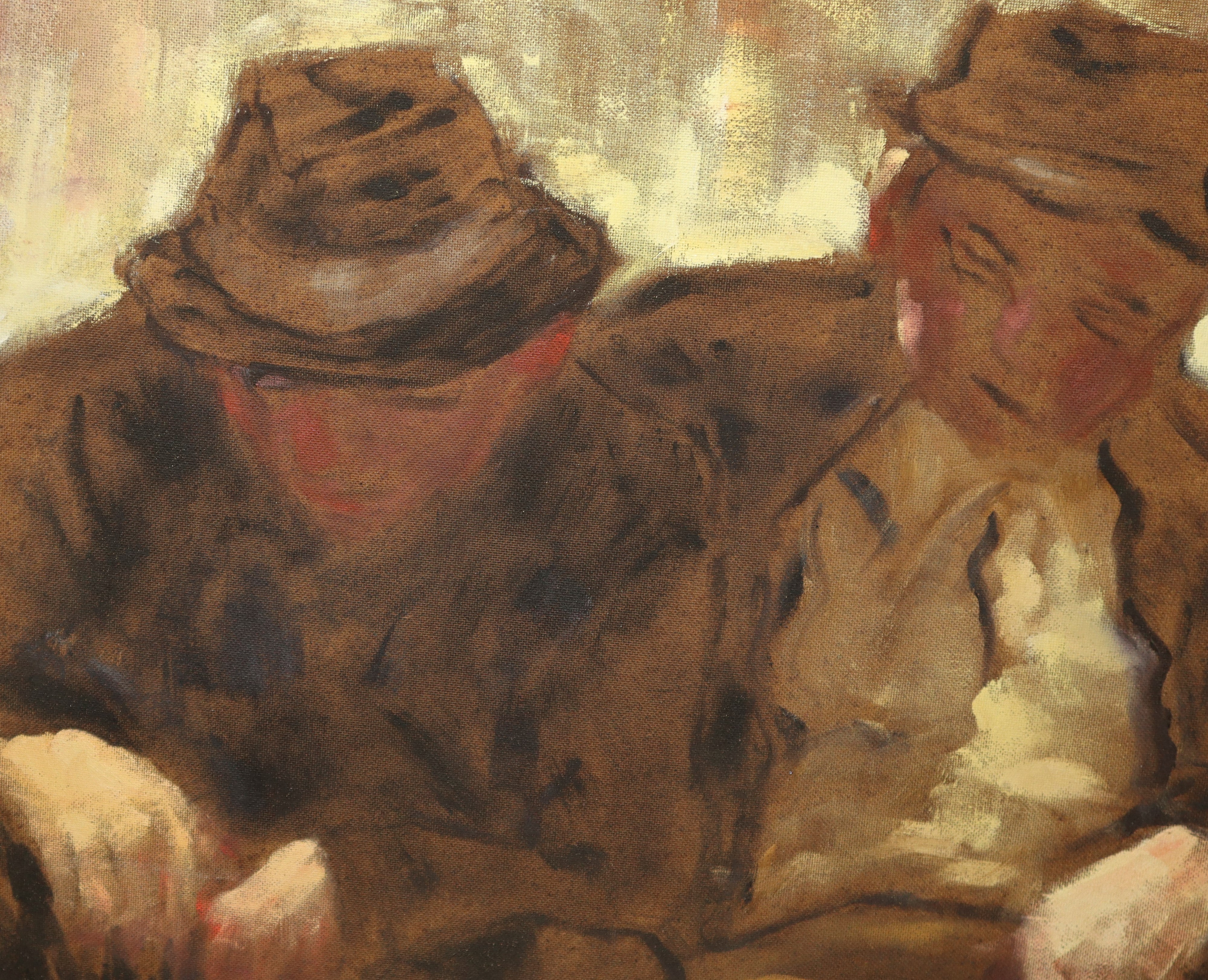 Lorenzo Albino - Uomini Seduti, "pensionati"