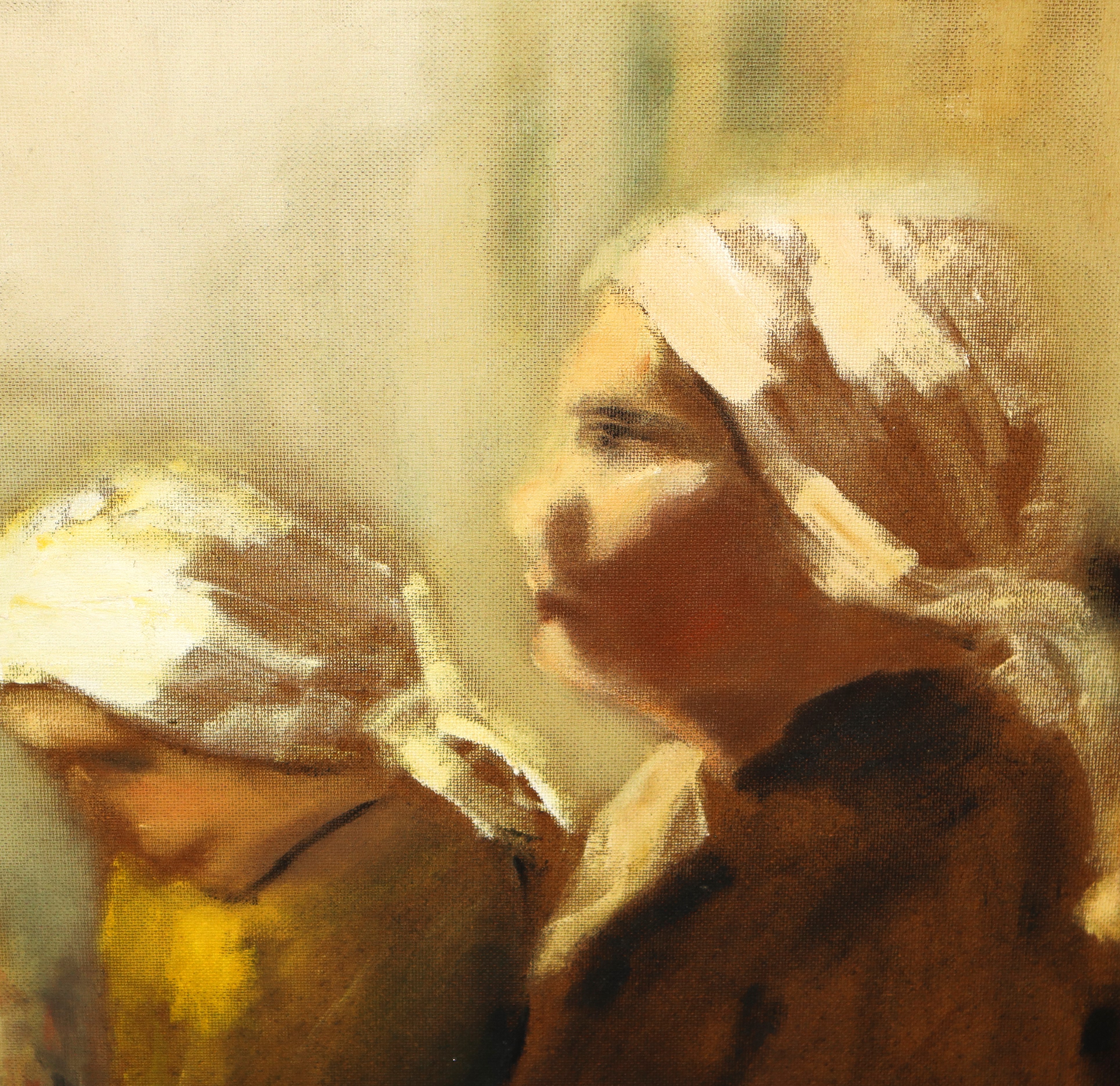 Lorenzo Albino - Donne con Fazzoletto Bianco in Testa