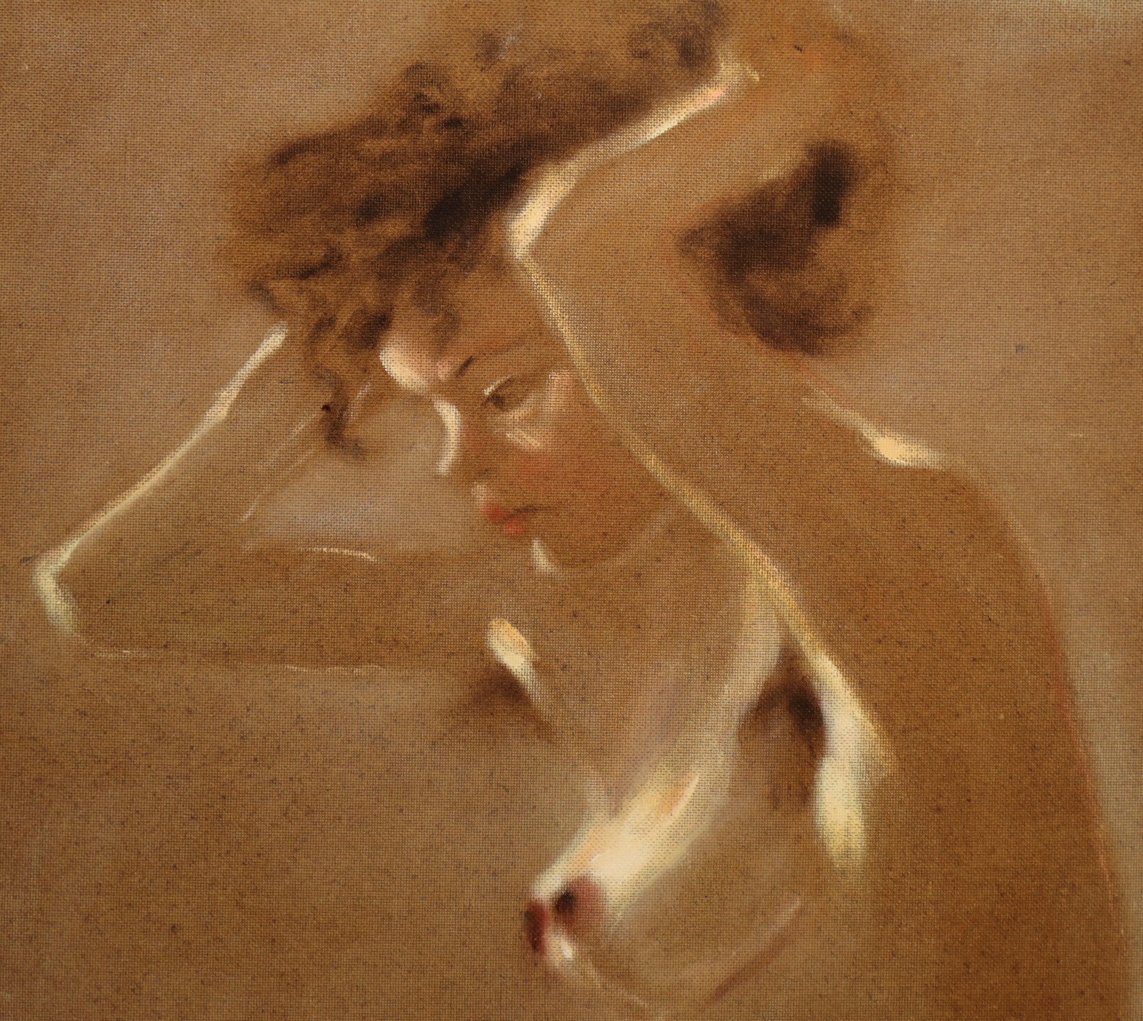 Lorenzo Albino - Nudo di Giovane Donna di Profilo