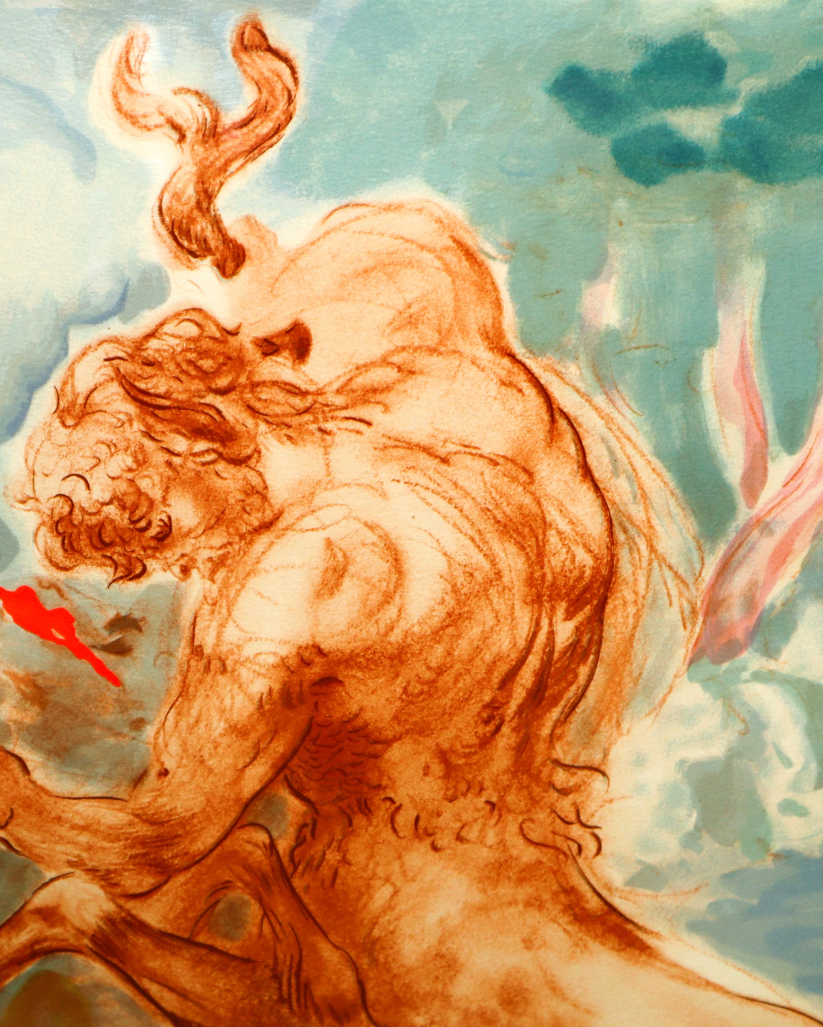 Aligi Sassu - Centauro, litografia a colori