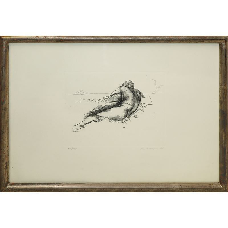 Pietro Annigoni - Atleta, acquaforte