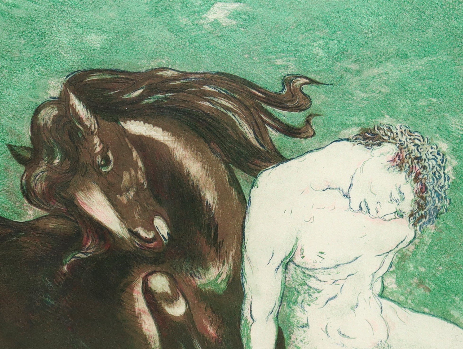 Aligi Sassu - Patroclo, acquaforte e acquatinta