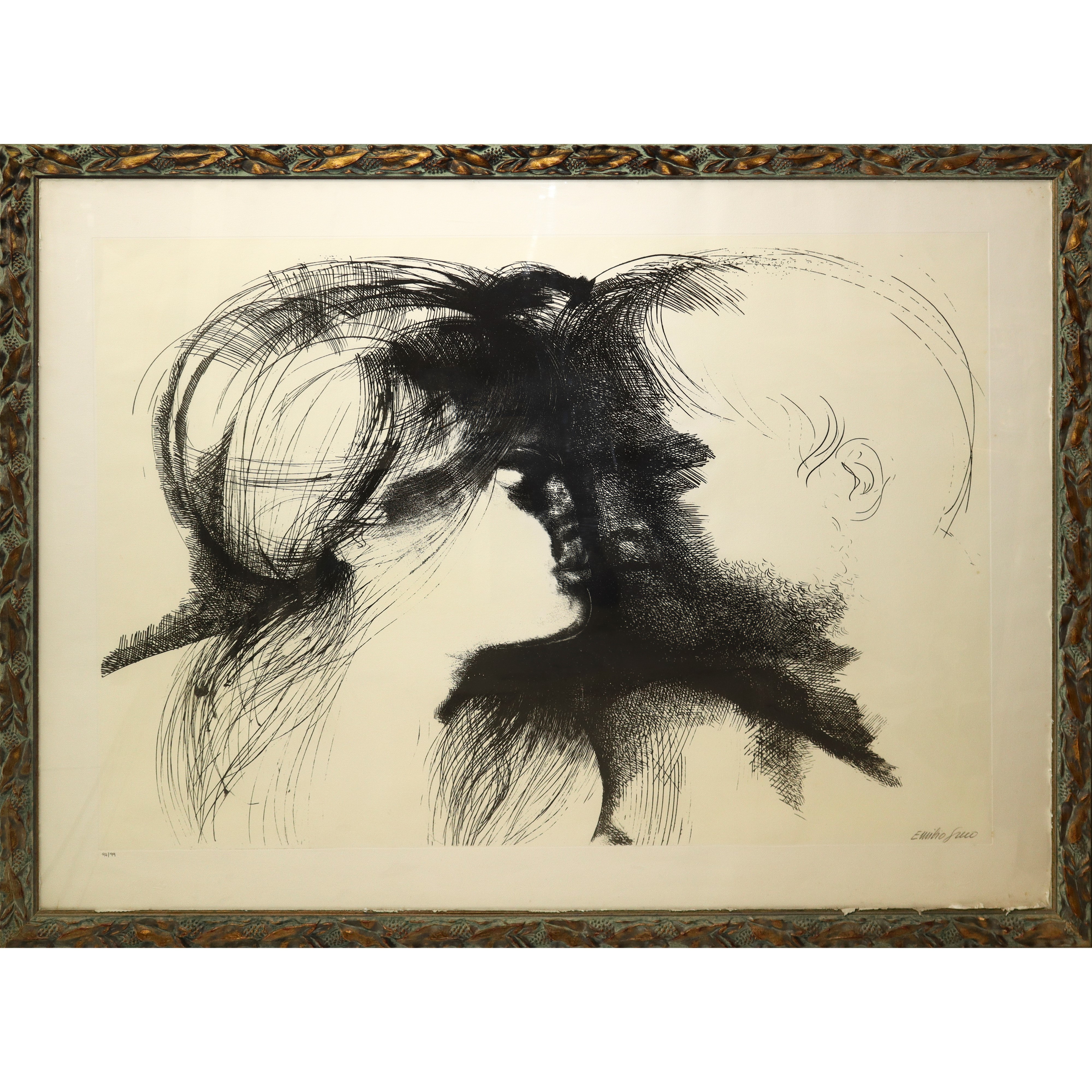 Emilio Greco - "coppia di Giovani Visi", Grande Formato