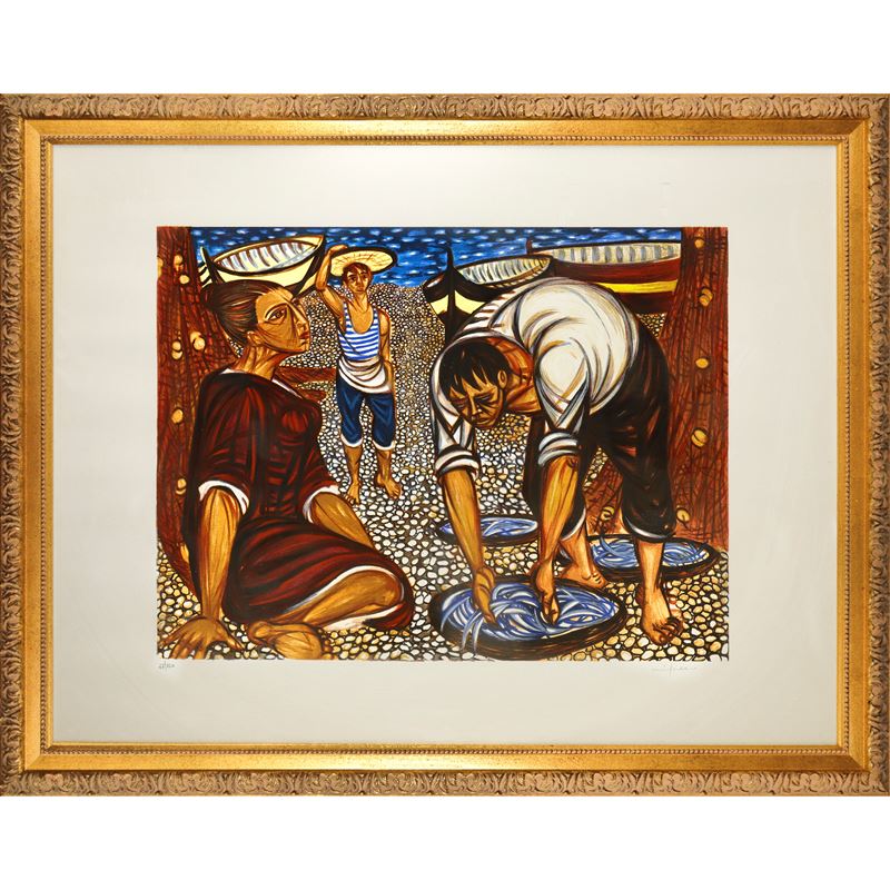 Giuseppe Migneco - Venditore di Pesce