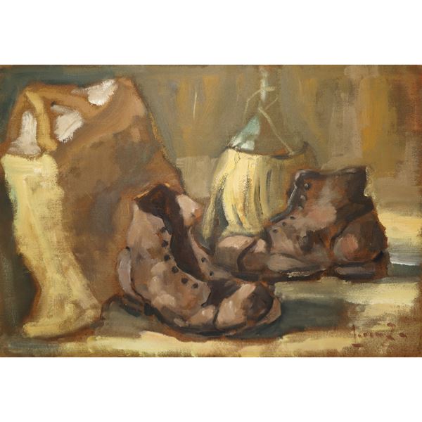 Albino Lorenzo - Still life with boots