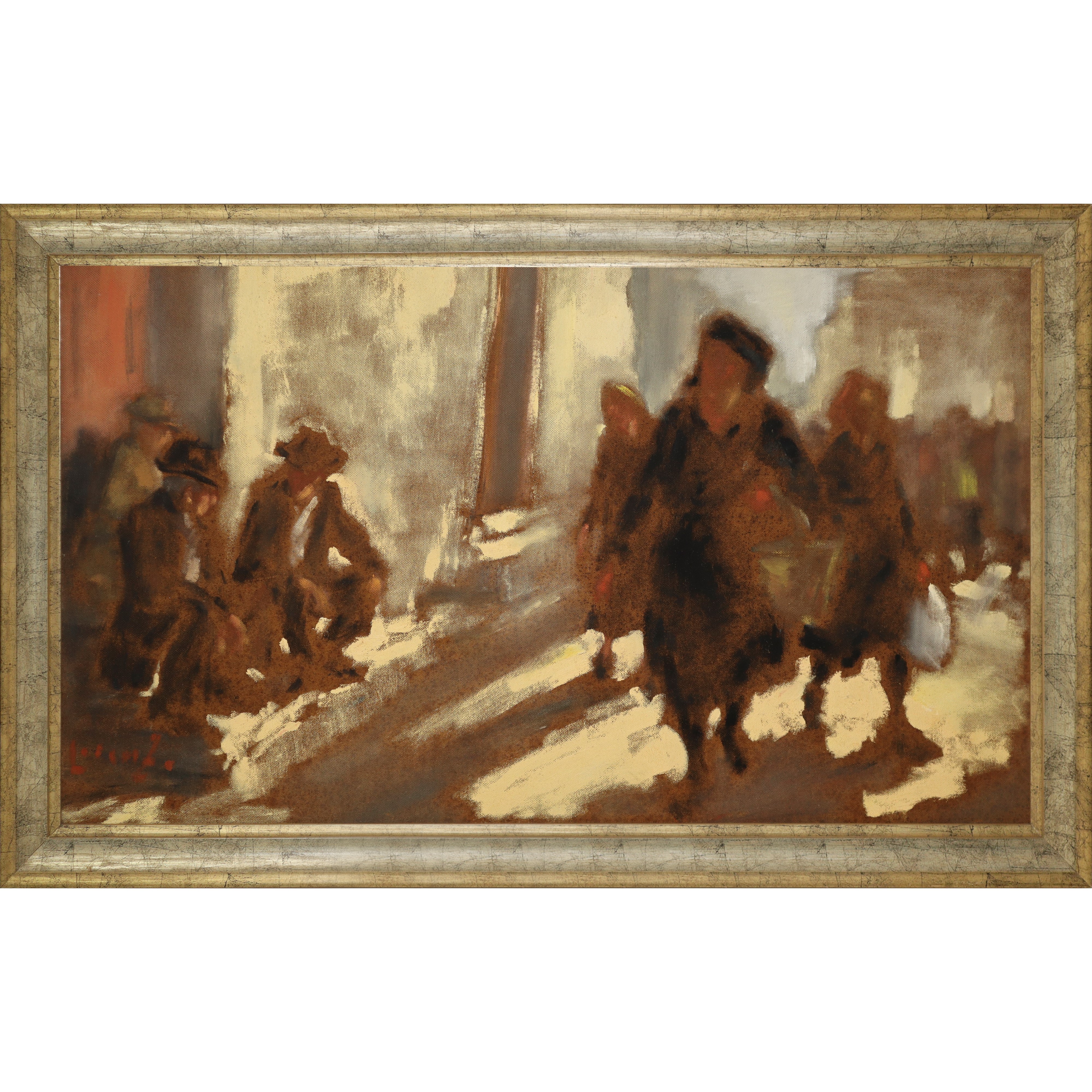 Lorenzo Albino - Scena Quotidiana con Passanti