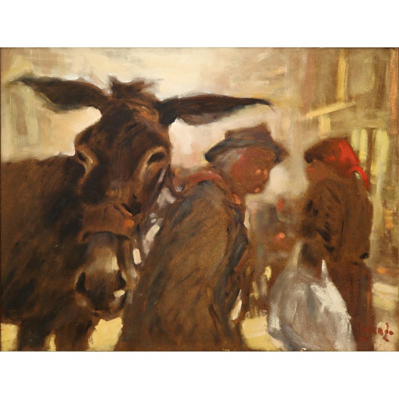 Lorenzo Albino - Asino con Personaggi