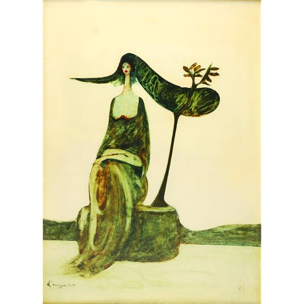 Cesare D'Angelo - Donna con albero