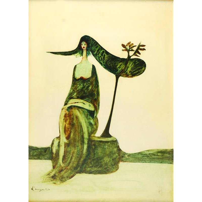 Cesare D'angelo - Donna con Albero