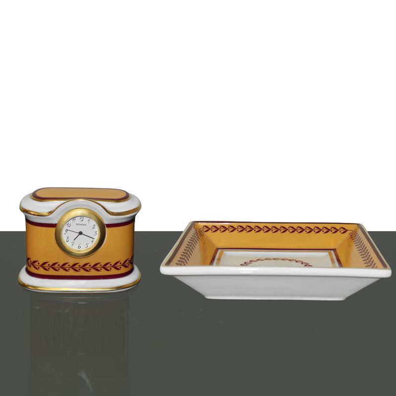 Bernardaud Limoges, France - Posacenere e Sveglia