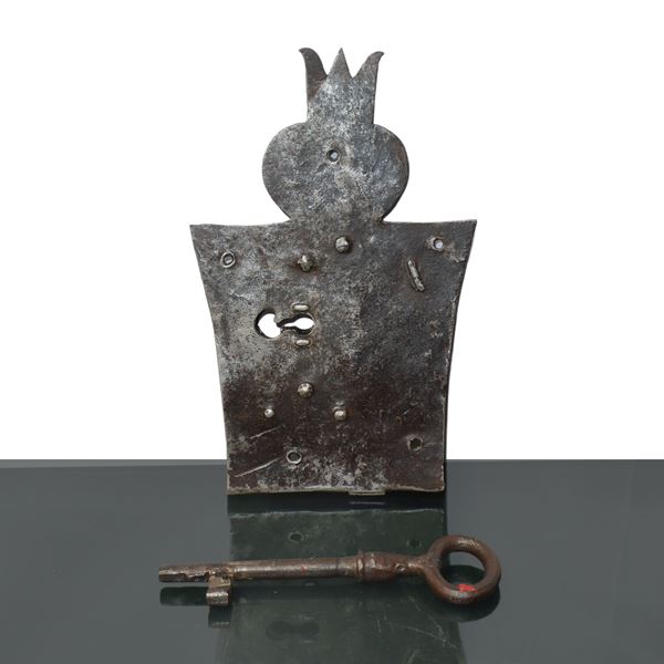 Ancient lock with key