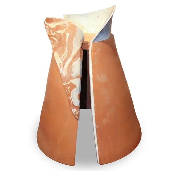 Bona Cardinali : Vestito  (1995)  - Terracotta e maiolica - Asta Asta Collezione Ceramiche Postmoderne PrimeDiCopertina - Casa d'aste La Rosa