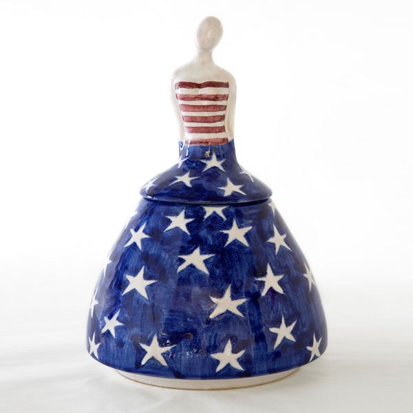 Tiziano Dalpozzo : Nonnine  (1994)  - Ceramica - Asta Asta Collezione Ceramiche Postmoderne PrimeDiCopertina - Casa d'aste La Rosa