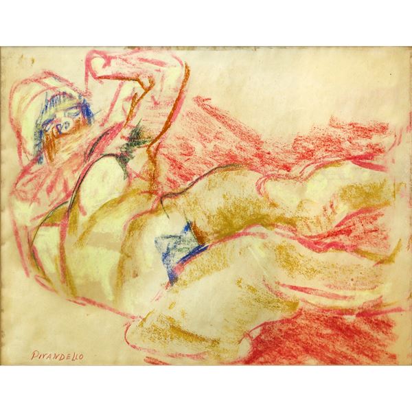 Fausto Pirandello - Nudo di donna