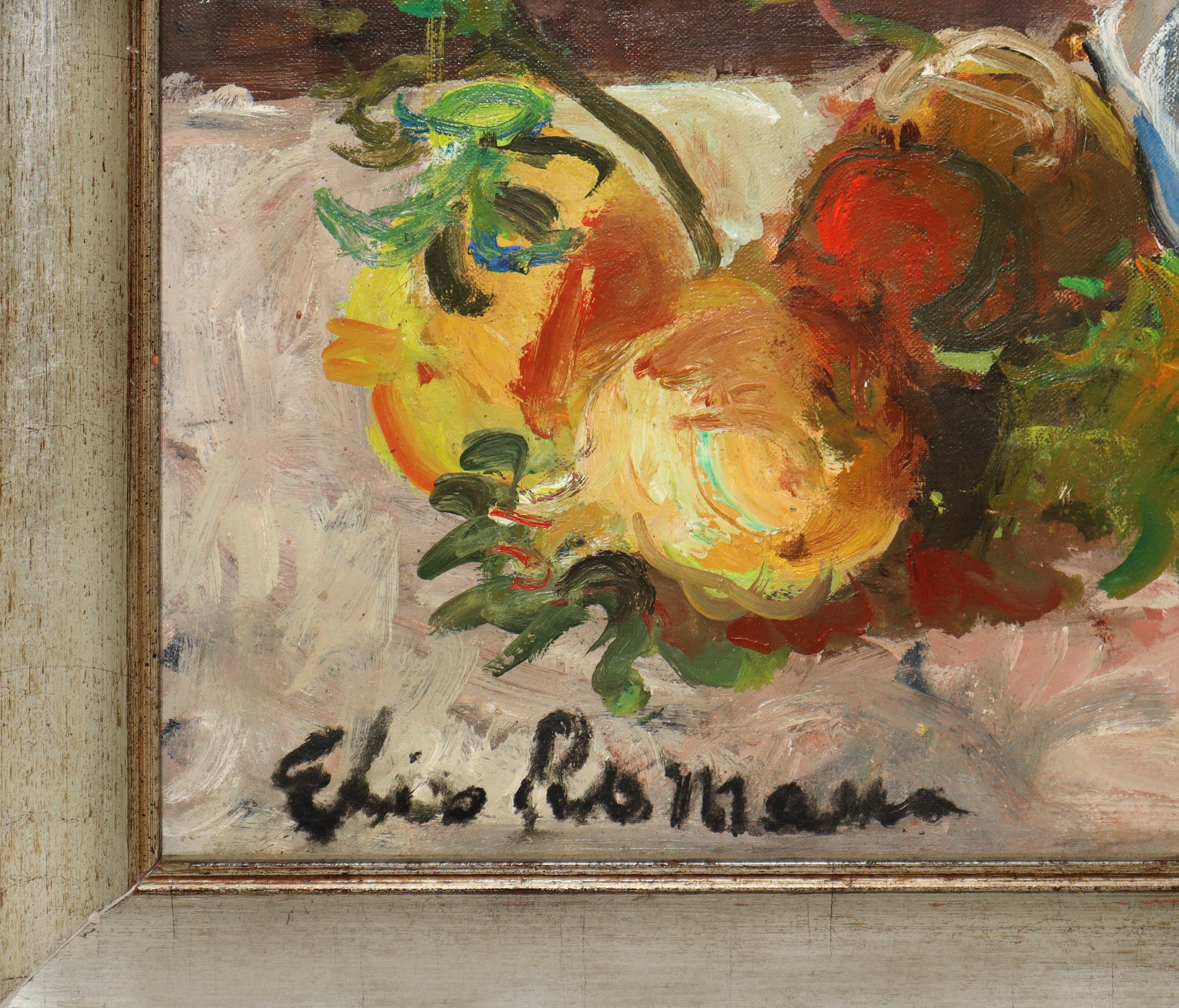 Elio Romano - Vaso con Fiori e Frutti