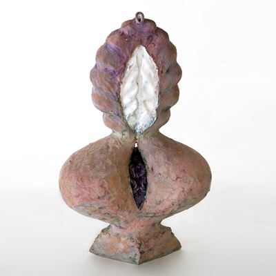 Vessel I, terracotta smaltata glacer, 1995