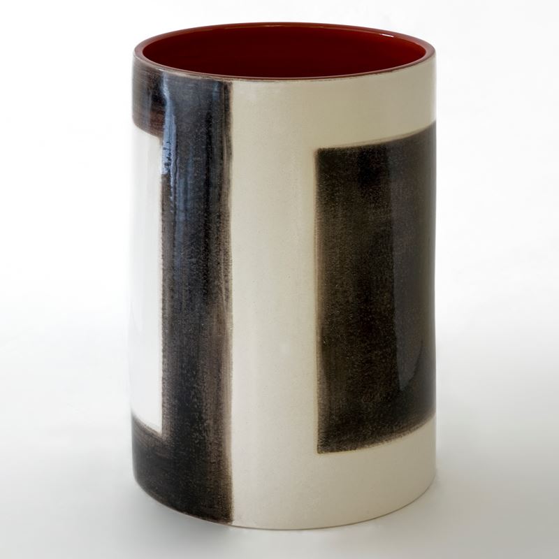 Nedo Merendi - Vaso in maiolica policroma