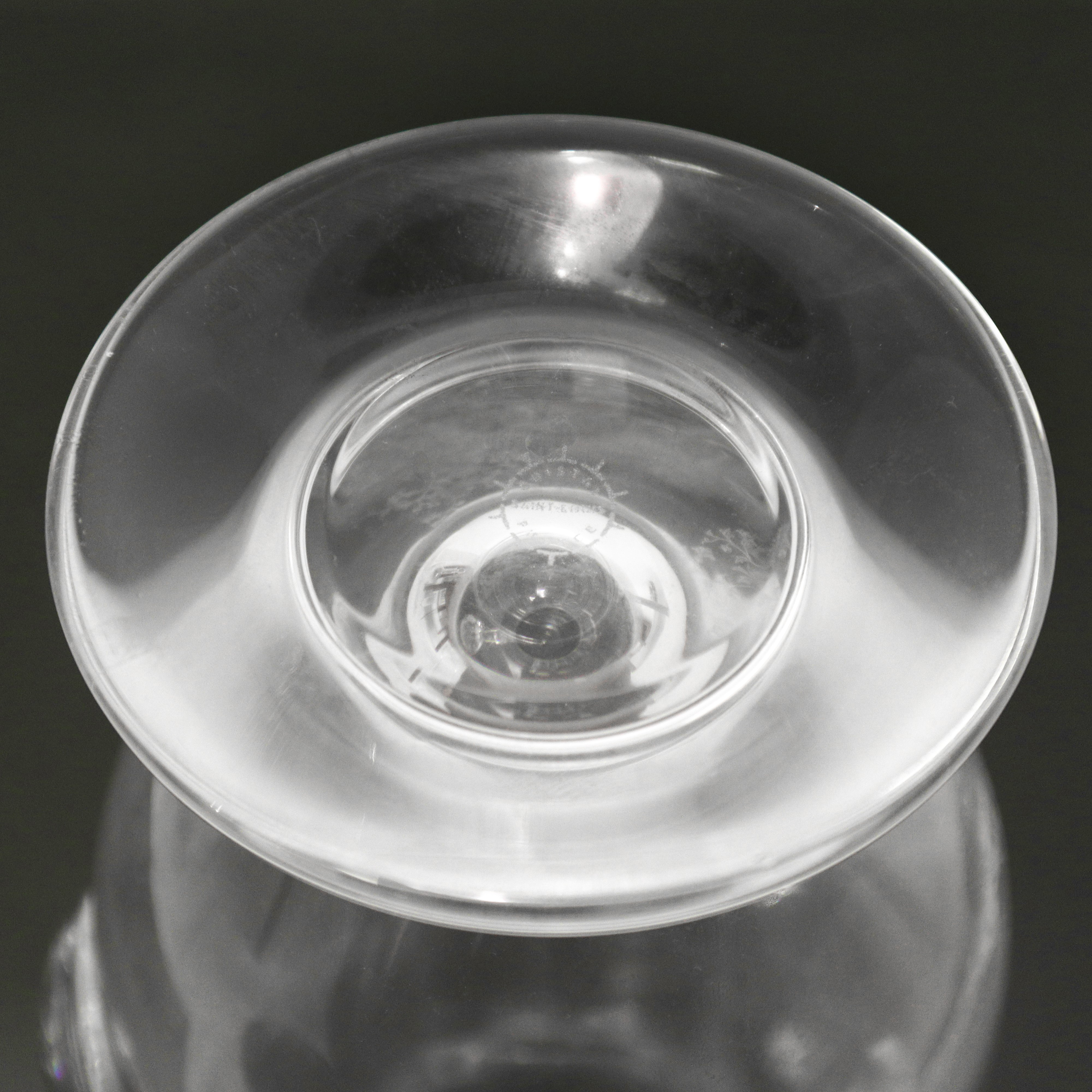 Completo servizio di bicchieri in cristallo Saint Louis modello Cleo