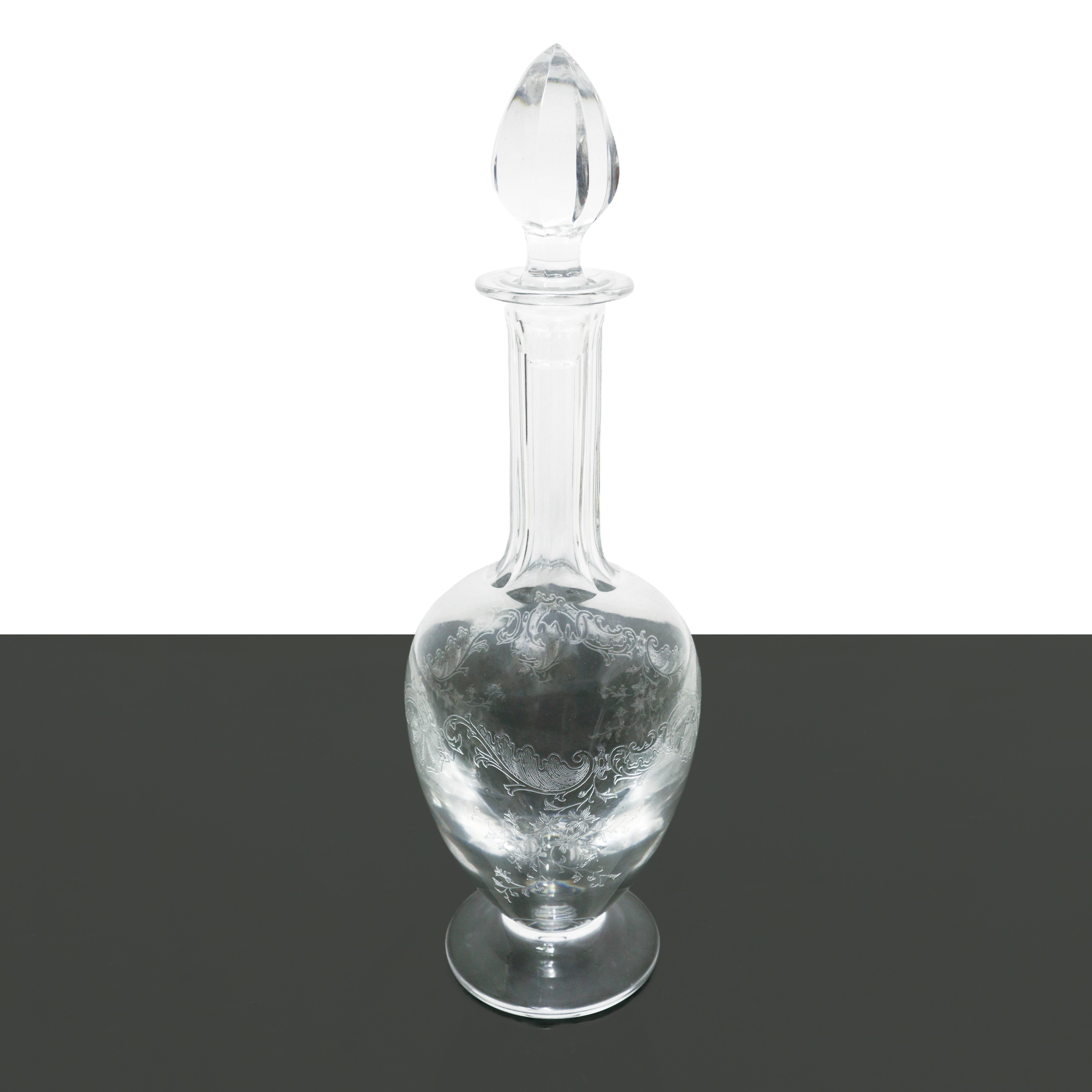 Completo servizio di bicchieri in cristallo Saint Louis modello Cleo